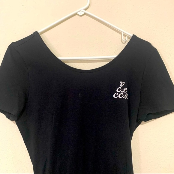 VOLCOM black ANIMAL HOUR mini DRESS size S - Picture 5 of 10